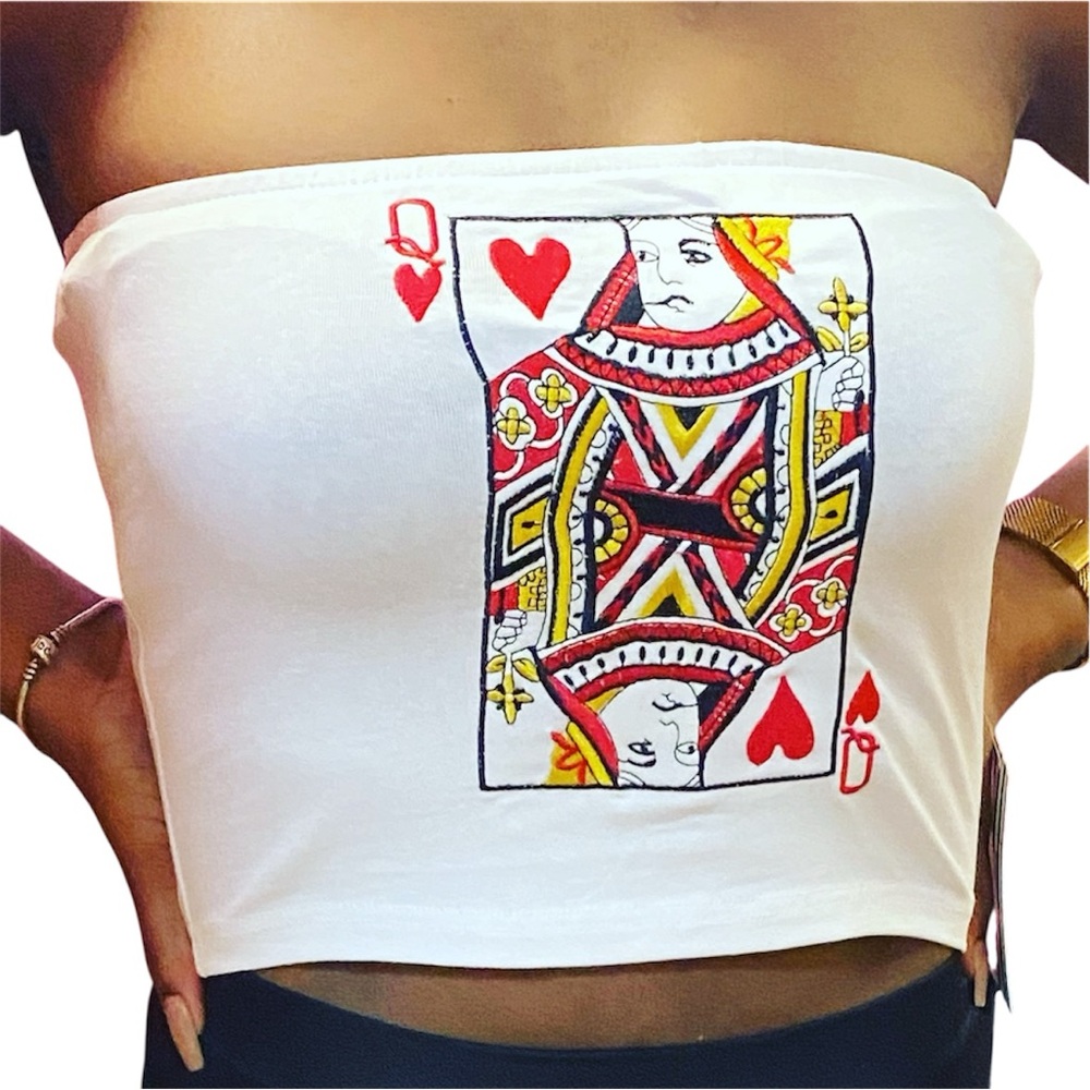 Queen of Hearts Tube Top